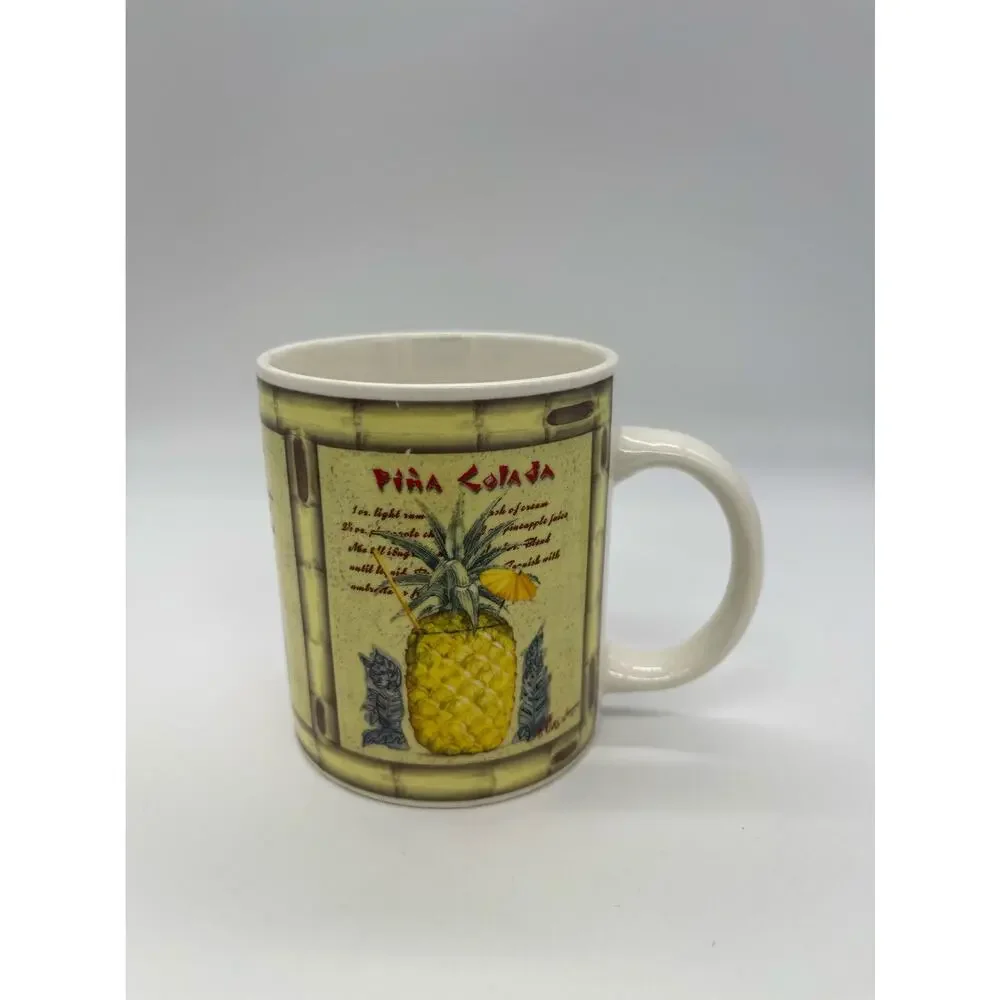 Pina Colada Coffee Mug Sakura Table Tiki Paul Brent Dishwasher Microwave Safe
